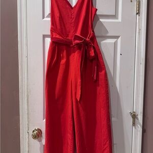 J. Crew Vibrant Red Jumpsuit